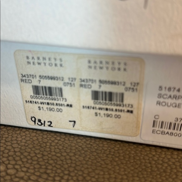 BALENCIAGA RED TWEED HEEL - Picture 8 of 8